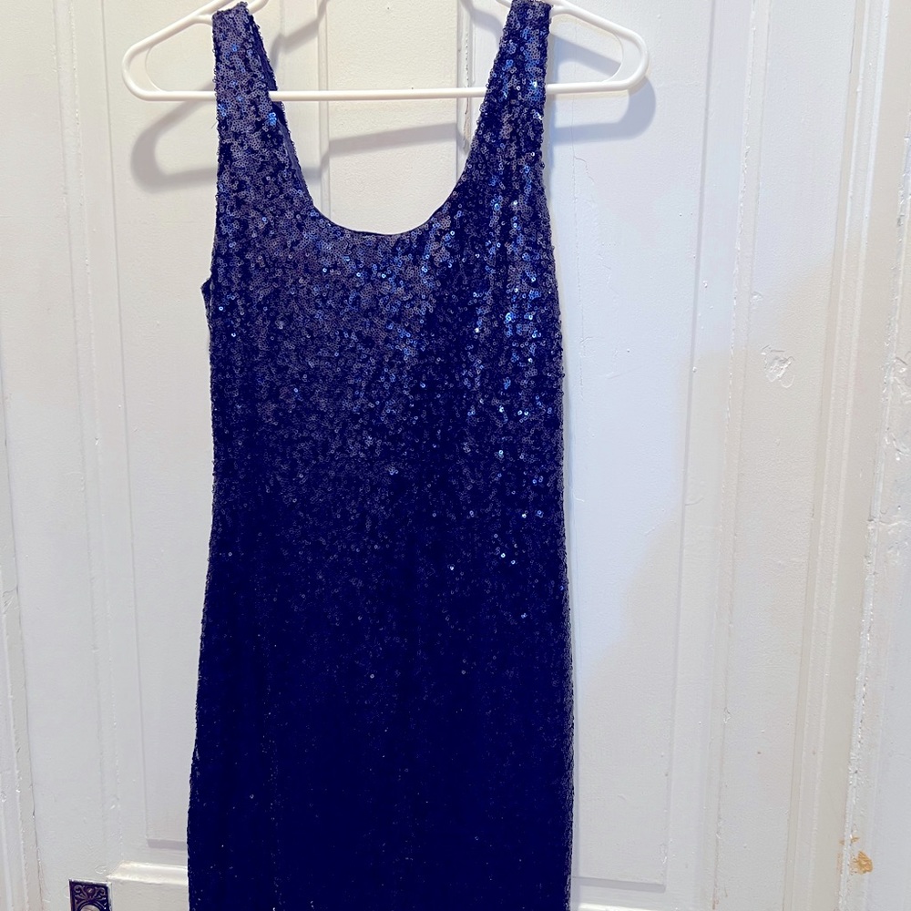 Rue 21 Sequin Blue Mini Dress size small